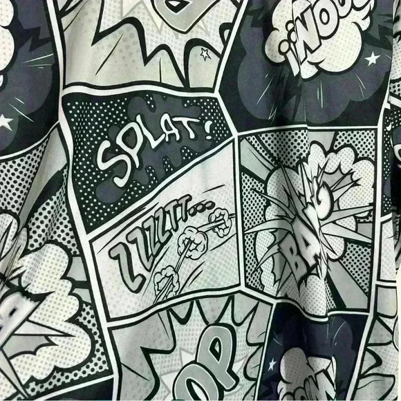 OH SNAP! Drill Clothing Co Men’s Shirt Pop Comic Art Pattern Retro 80’s/90’s XL - Picture 3 of 5